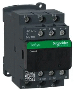 CONTACTOR TESYS 12A 1NA+1NC 4/7.5HP 220/440VAC BOB. BAJO CONSUMO 24VDC