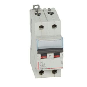 Interruptor Termomagnético para Riel Din DX3-6000 C20 2X16A