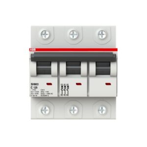 INTERRUPTOR TERMOMAGNETICO RIEL-DIN 3X125A SH803-C125 10/10KA 230/400VAC CURVA C