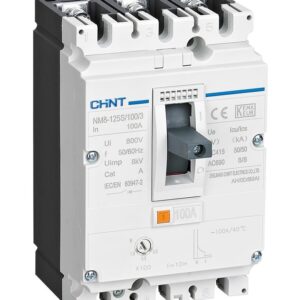 INTERRUPTOR TERMOMAGNETICO NM8-125S 3X100A(80-100A) 50KA 380/400/415VAC