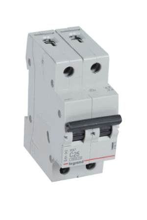 INTERRUPTOR TERMOMAGNÉTICO RX3 2P C25, 10KA/230V - 6KA/400V