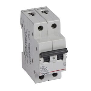 INTERRUPTOR TERMOMAGNÉTICO RX3 2P C20, 10KA/230V - 6KA/400V