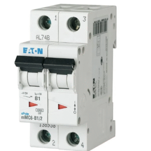 Interruptor Riel Din Curva C 2P 25AMP 6KA (MMC6-C25/2)