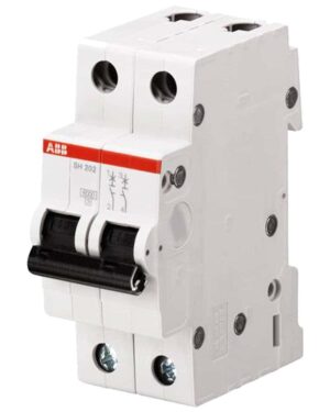 Interruptor Termomagnetico Riel-Din 2x10A S202-C10 20/10KA 230/400VAC Curva C