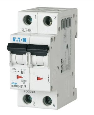 Interruptor Riel Din Curva C 2P 63AMP 10KA (MMCM-C63/2)