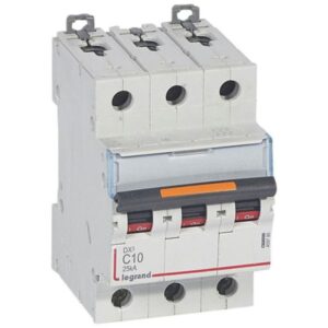Interruptor Termomagnético Para Riel Din DX3-25KA C10 3X10A