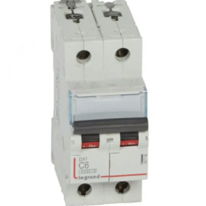 Interruptor Termomagnetico 2X6A, 25KA/230V, DX3, Curva C