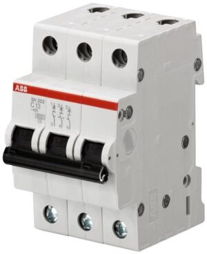 Interruptor Termomagnetico Riel-Din 3x10A S203-C10 20/10KA 230/400VAC Curva C