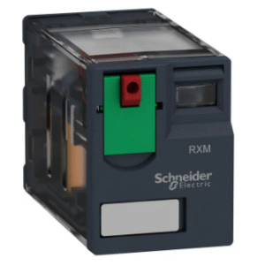 RELE MINIATURA ENCHUFABLE ZELIO RXM DE 14 PINES ENCAPSULADO 5A, 4NA+NC, 24VAC