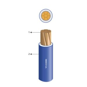 CABLE / CONDUCTOR 750V LIBRE HALOGENO 2.5MM2 AZUL FREETOX-PC NH90