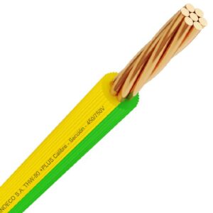 CABLE / CONDUCTOR ELECTRICO 750V LIBRE HALOGENO 6MM2 AMAR/VERDE FREETOX-PC NH90