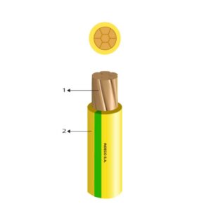 CABLE /CONDUCTOR ELECTRICO 750V LIBRE HALOGENO 4MM2 AMAR/VERDE FREETOX-PC NH90