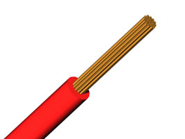 CABLE / CONDUCTOR ELECTRICO 300V 18AWG ROJO AUTOMOTRIZ GPT-3